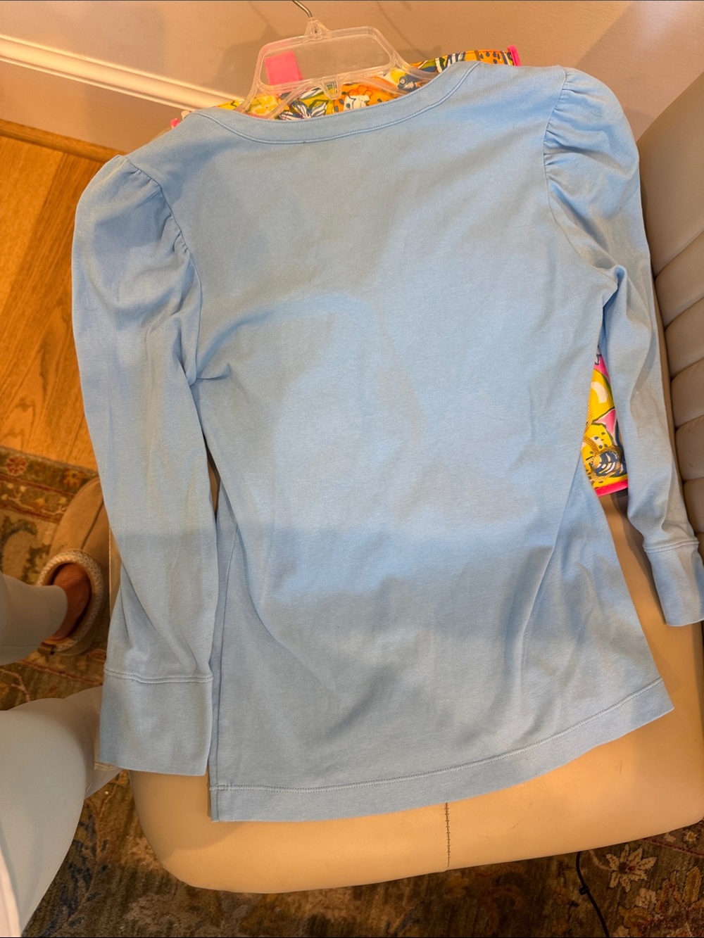 Lilly Pulitzer Frenchie Blue Marlie Knit Top - Picture 3 of 3